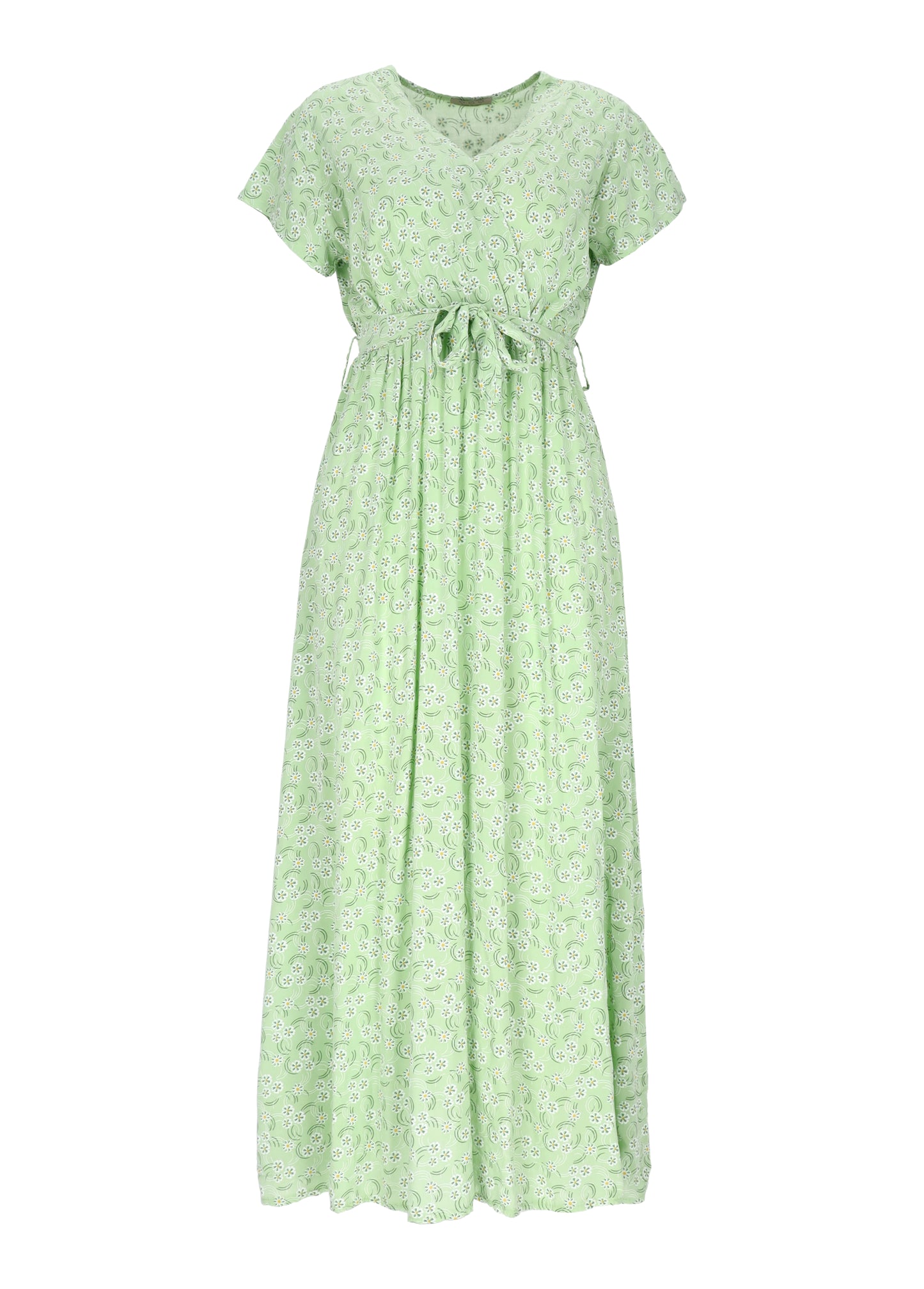 Kleid Wickeloptik Streublumen