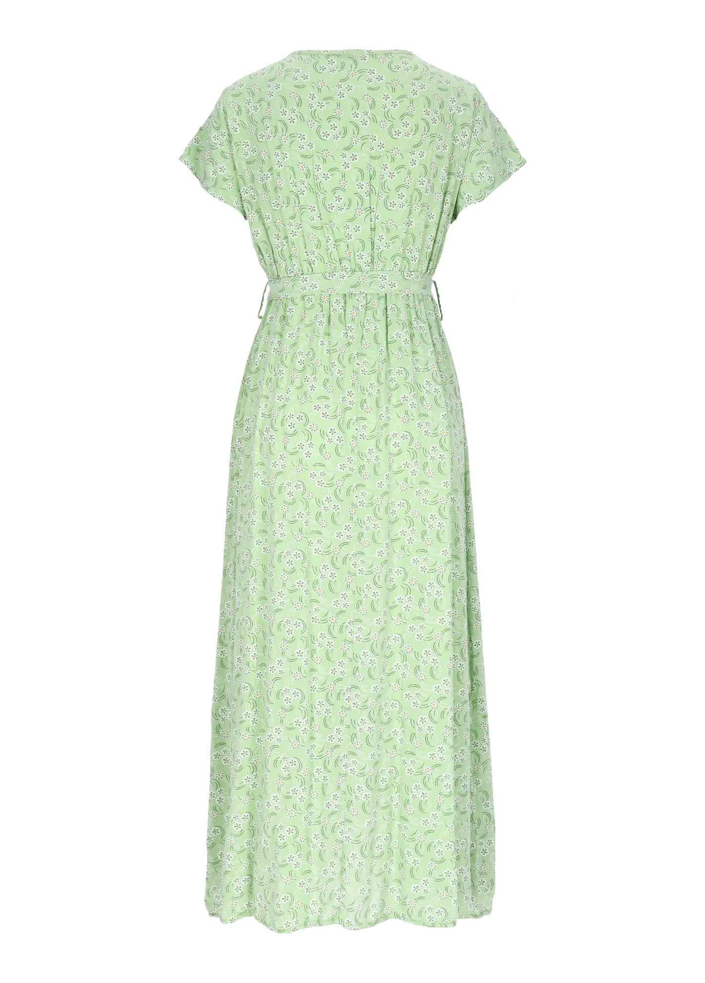 Kleid Wickeloptik Streublumen