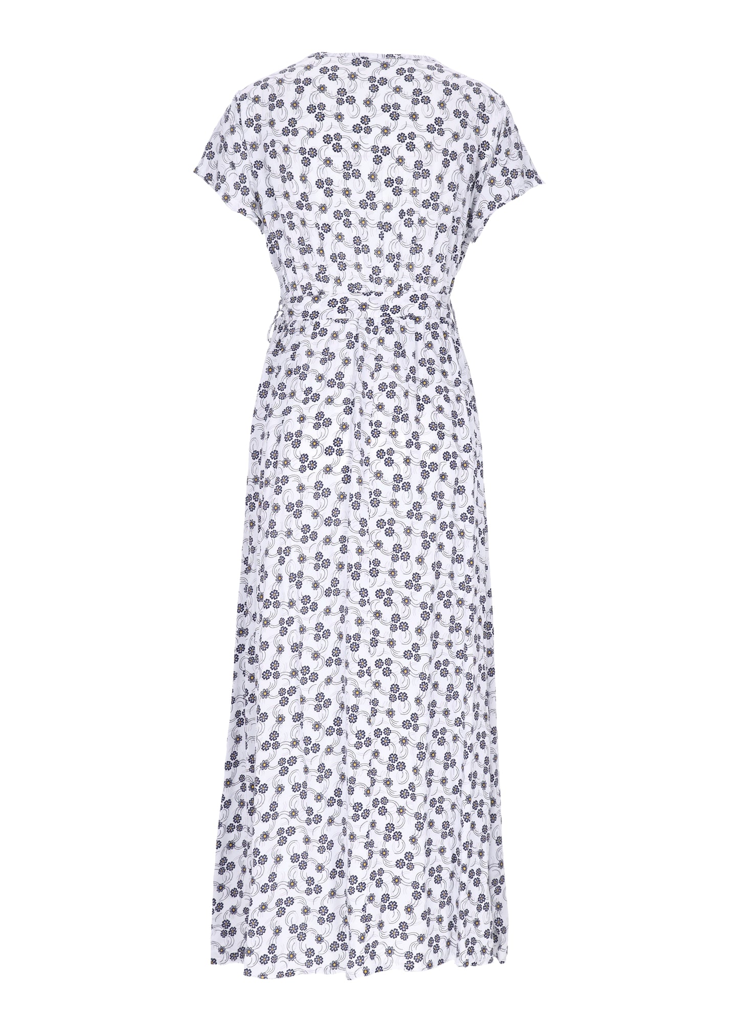 Kleid Wickeloptik Streublumen