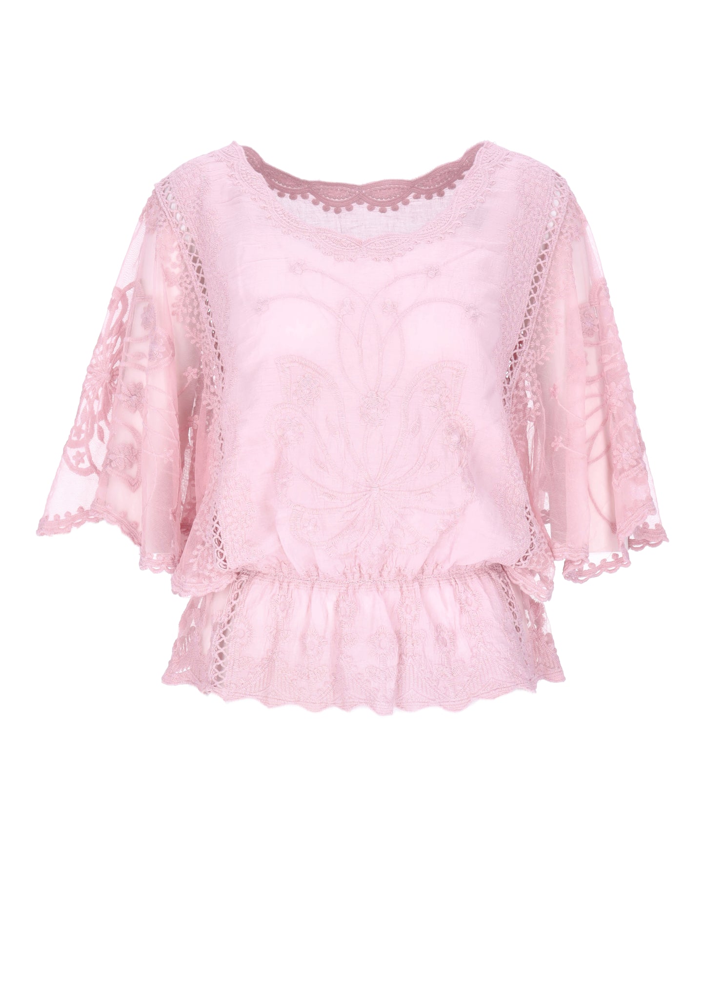 Damen T-Shirt Spitze