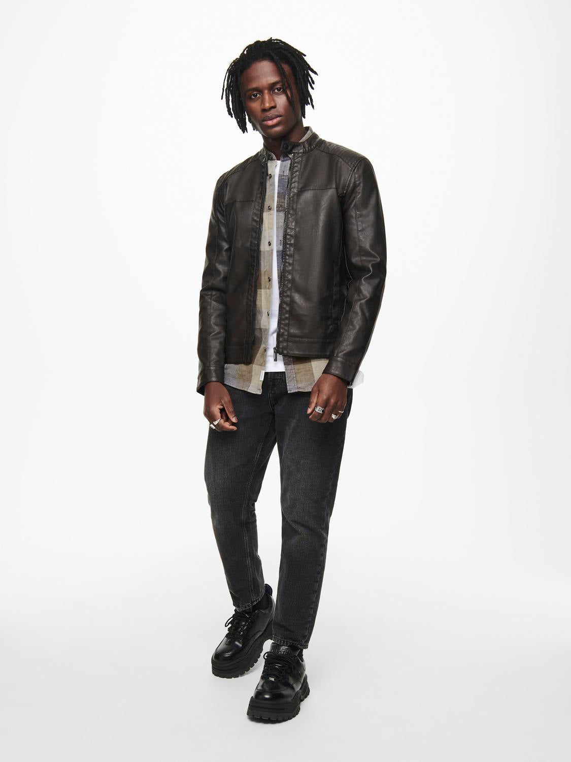 Herren Lederjacke