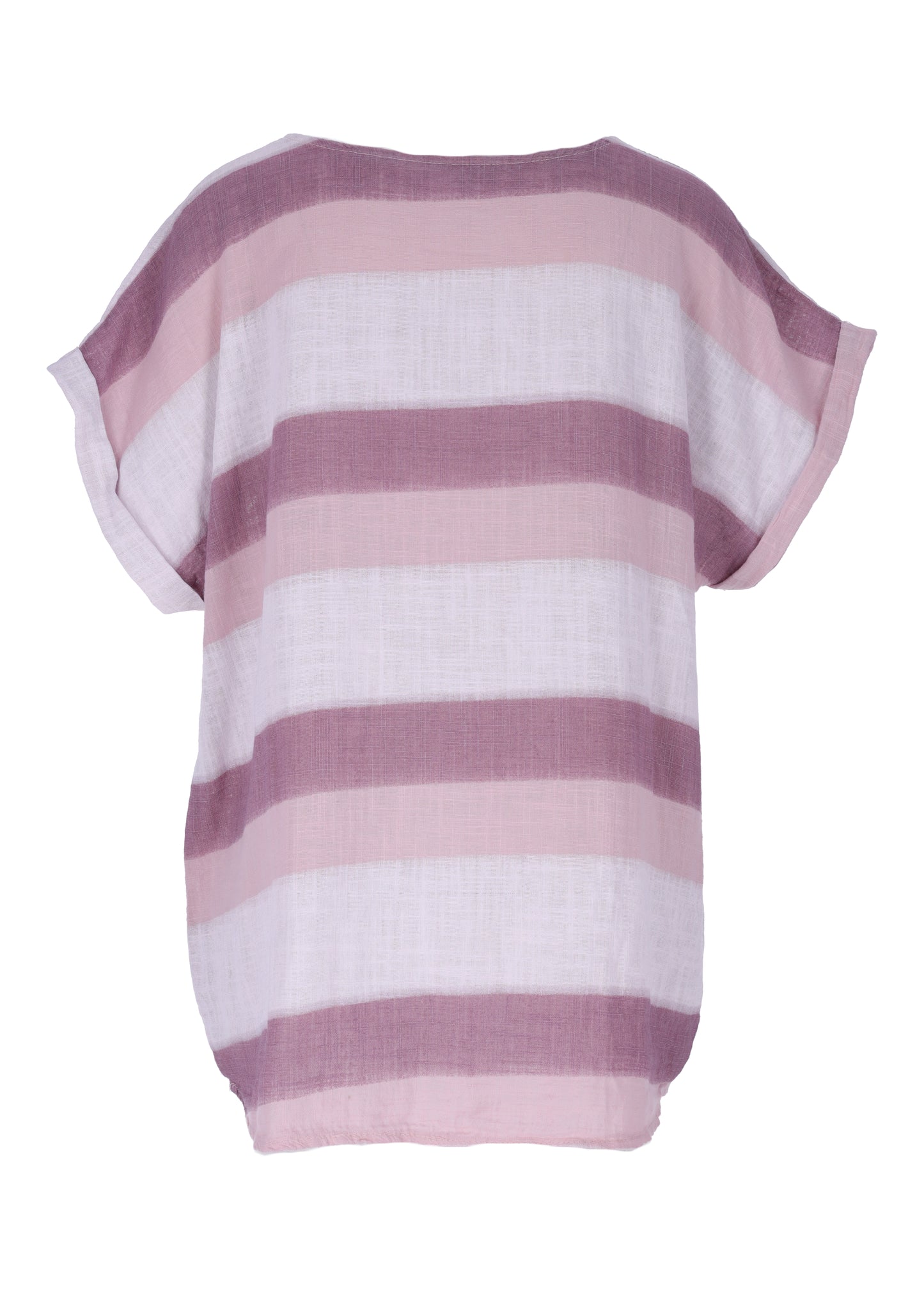 T-Shirt Leinen Streifen