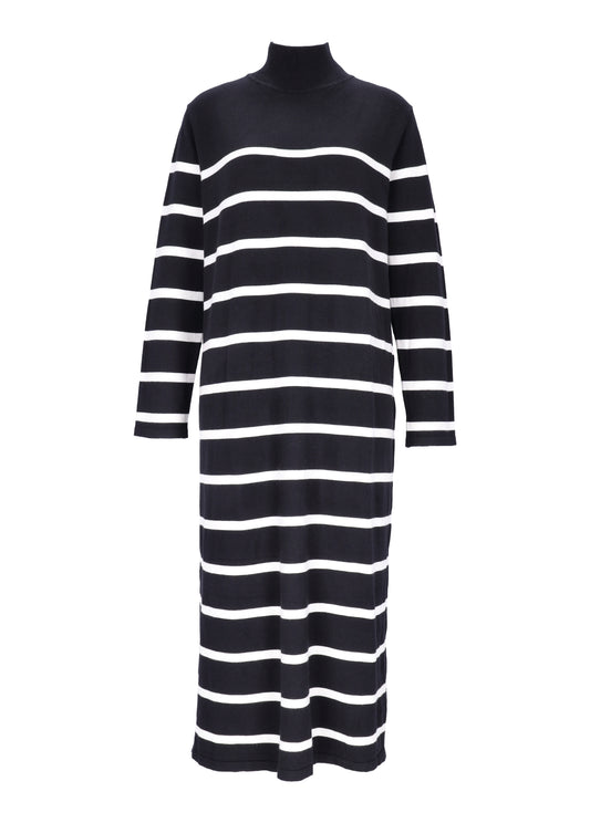 Strickkleid geringelt