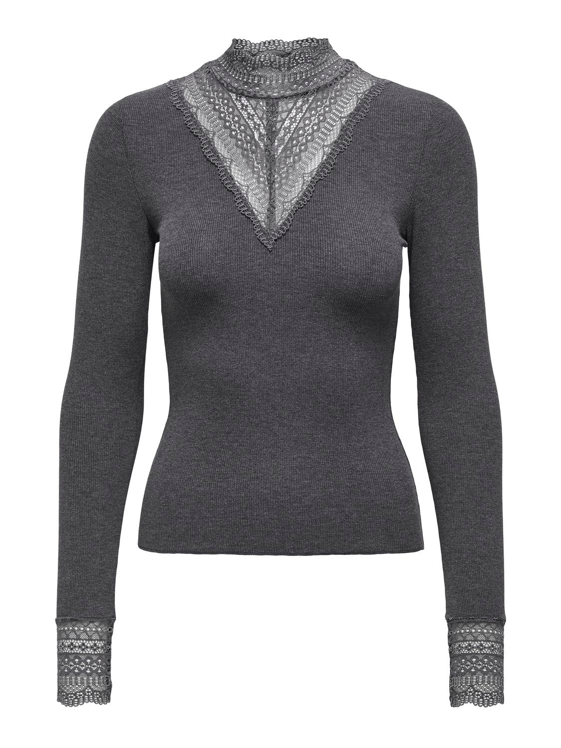 Damen Spitzen Shirt