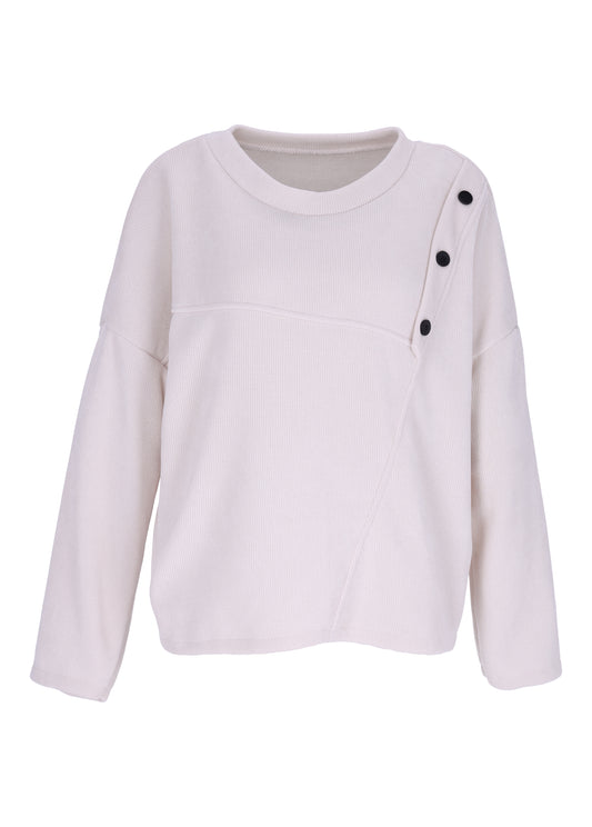 Sweatshirt Damen Cordoptik