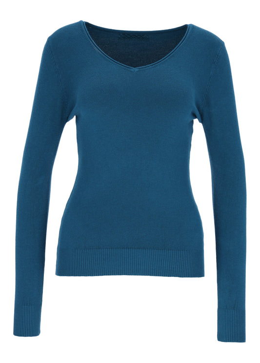Strickpullover Damen V-Ausschnitt