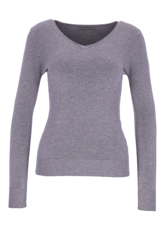 Strickpullover Damen V-Ausschnitt
