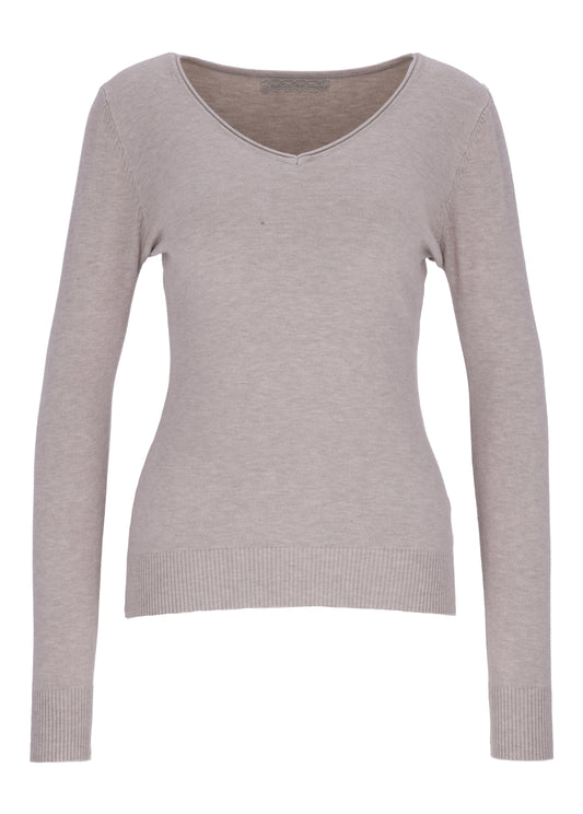 Strickpullover Damen V-Ausschnitt