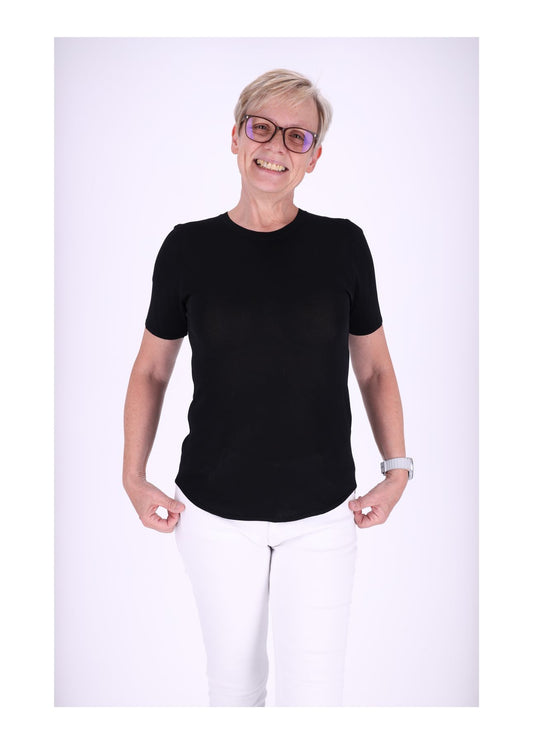 T-Shirt Damen Feinstrick