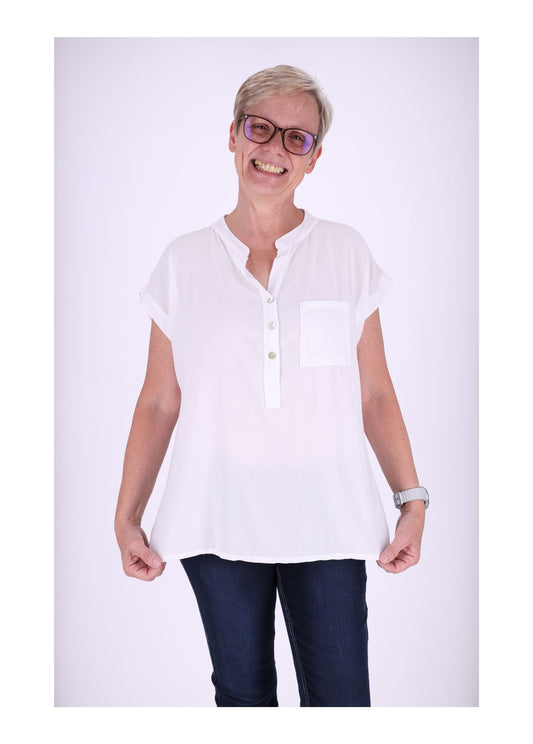 T-Shirt Damen Angeschittene Arme