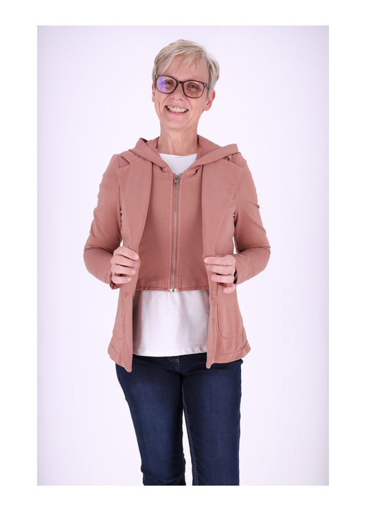 Sweat-Blazer Damen Kapuze