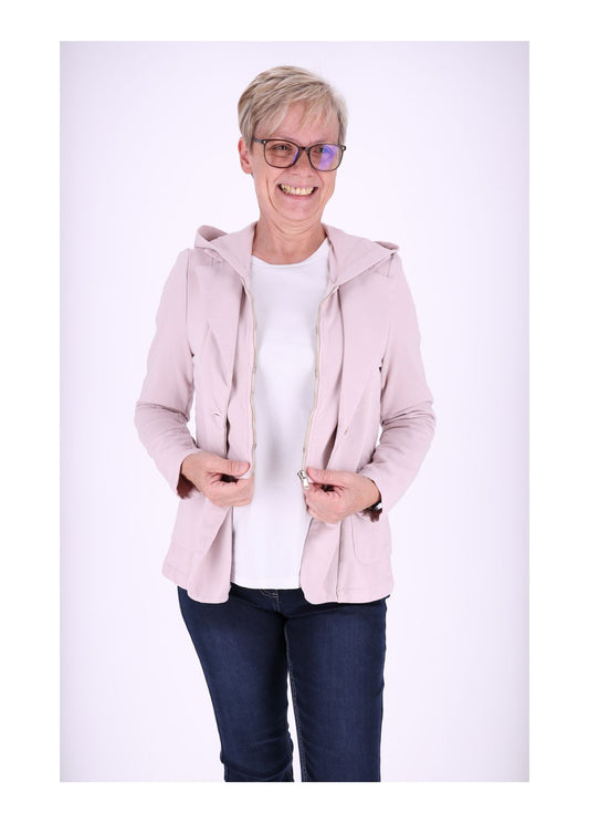 Sweat-Blazer Damen Kapuze