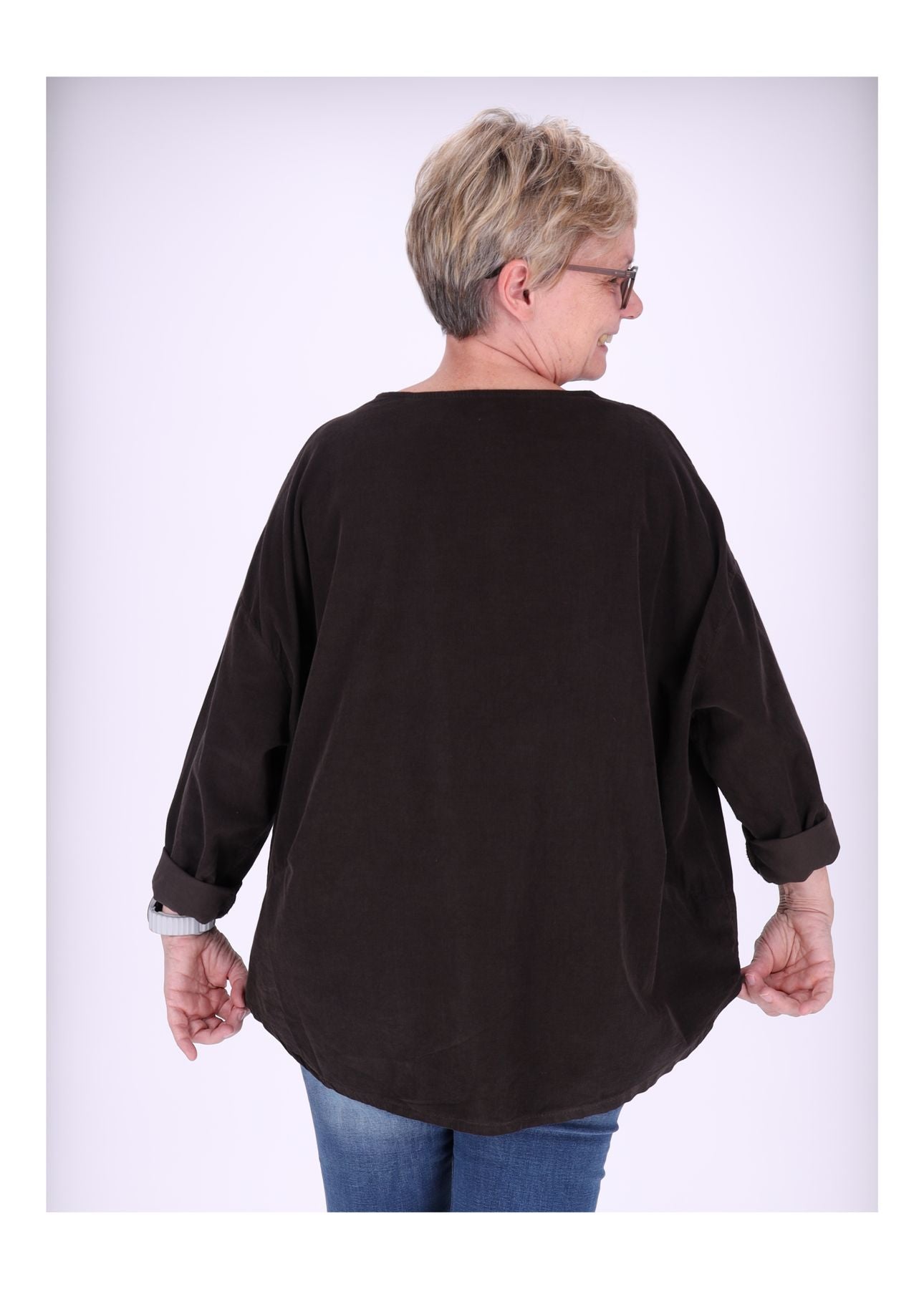 Damen Shirt Babycord
