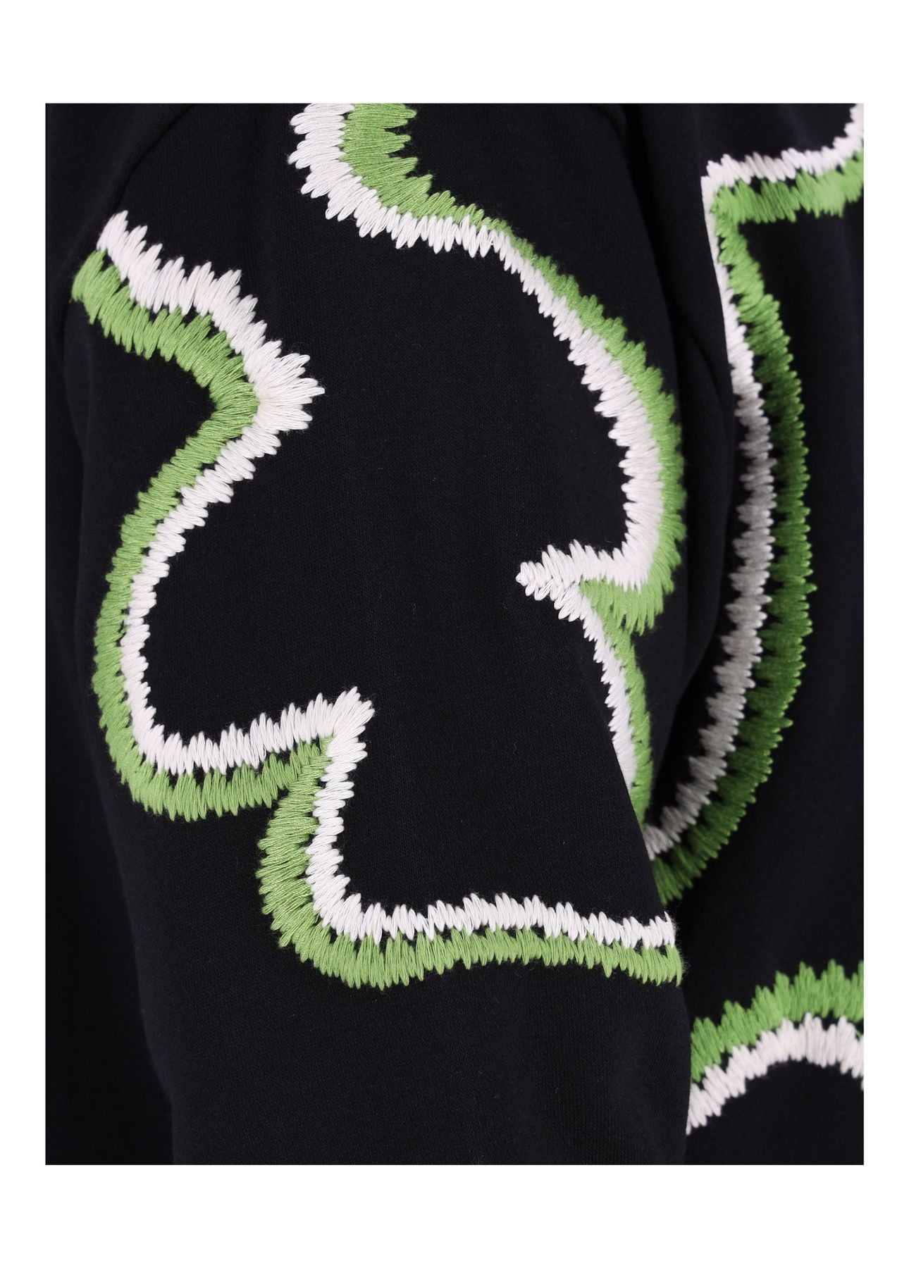 Sweatshirt Damen bestickt Blüte