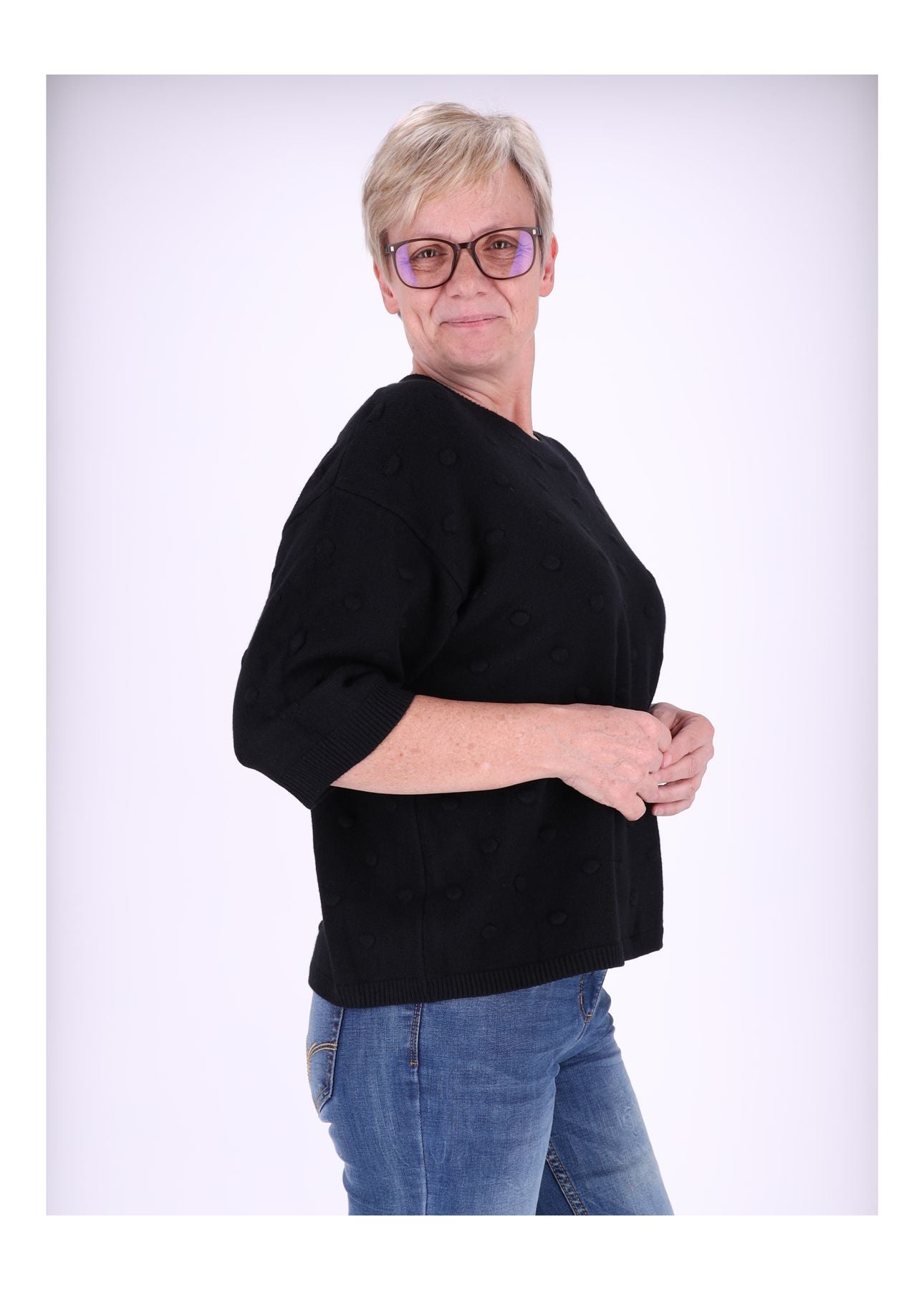 Strick Damen Kurzarm