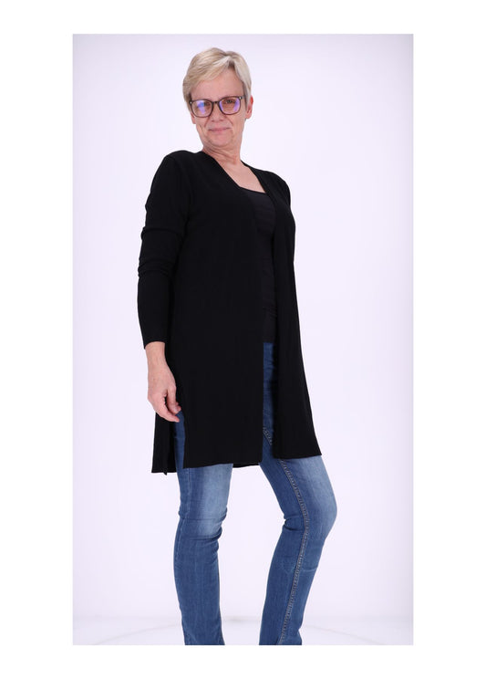 Strickjacke Damen offen melange