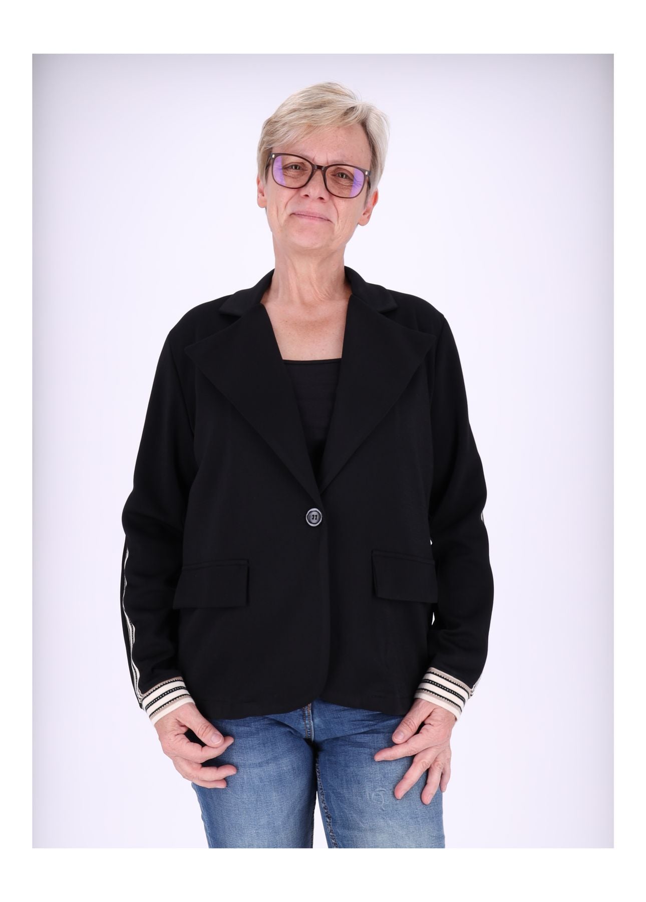 Sweatblazer Damen Bündchen