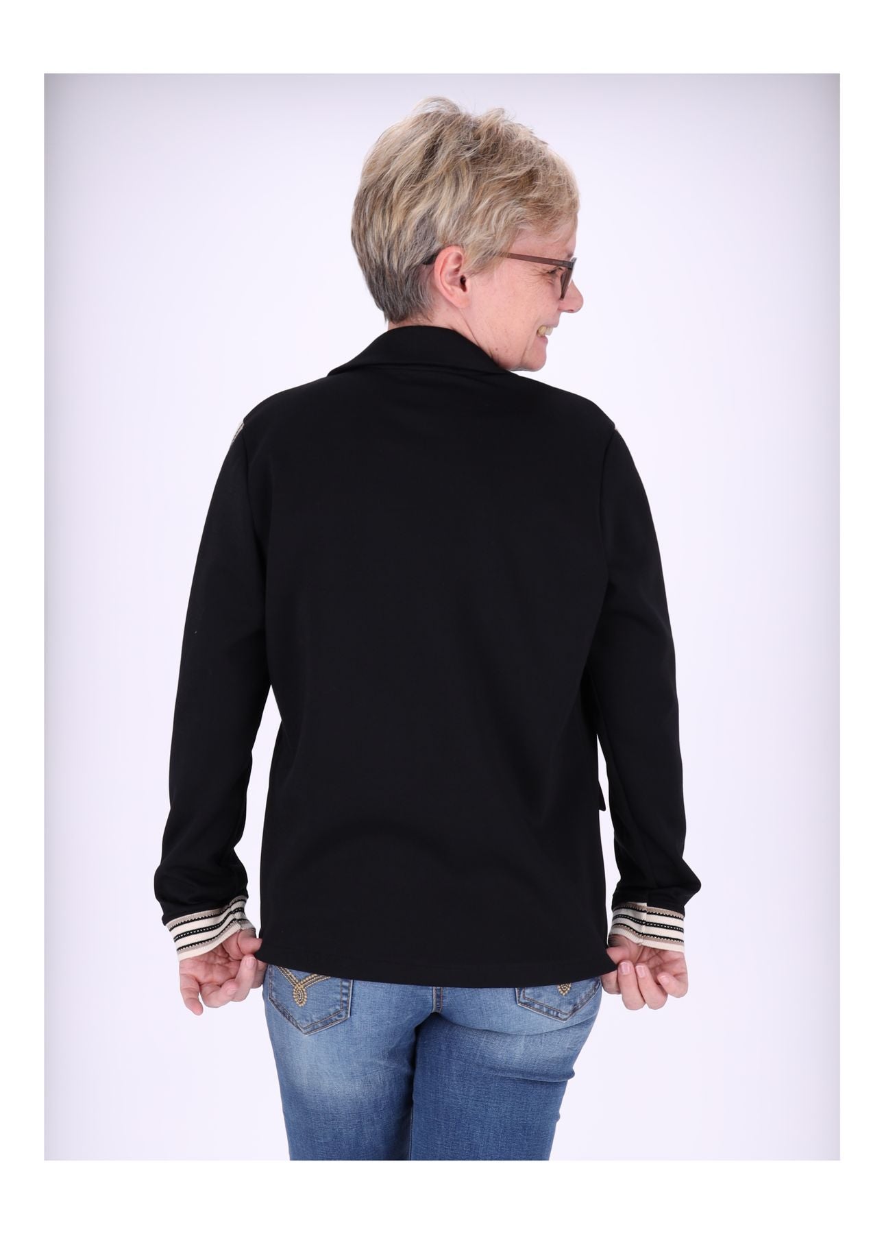 Sweatblazer Damen Bündchen