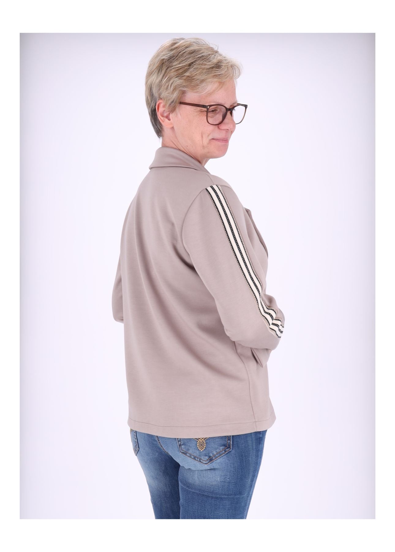 Sweatblazer Damen Bündchen
