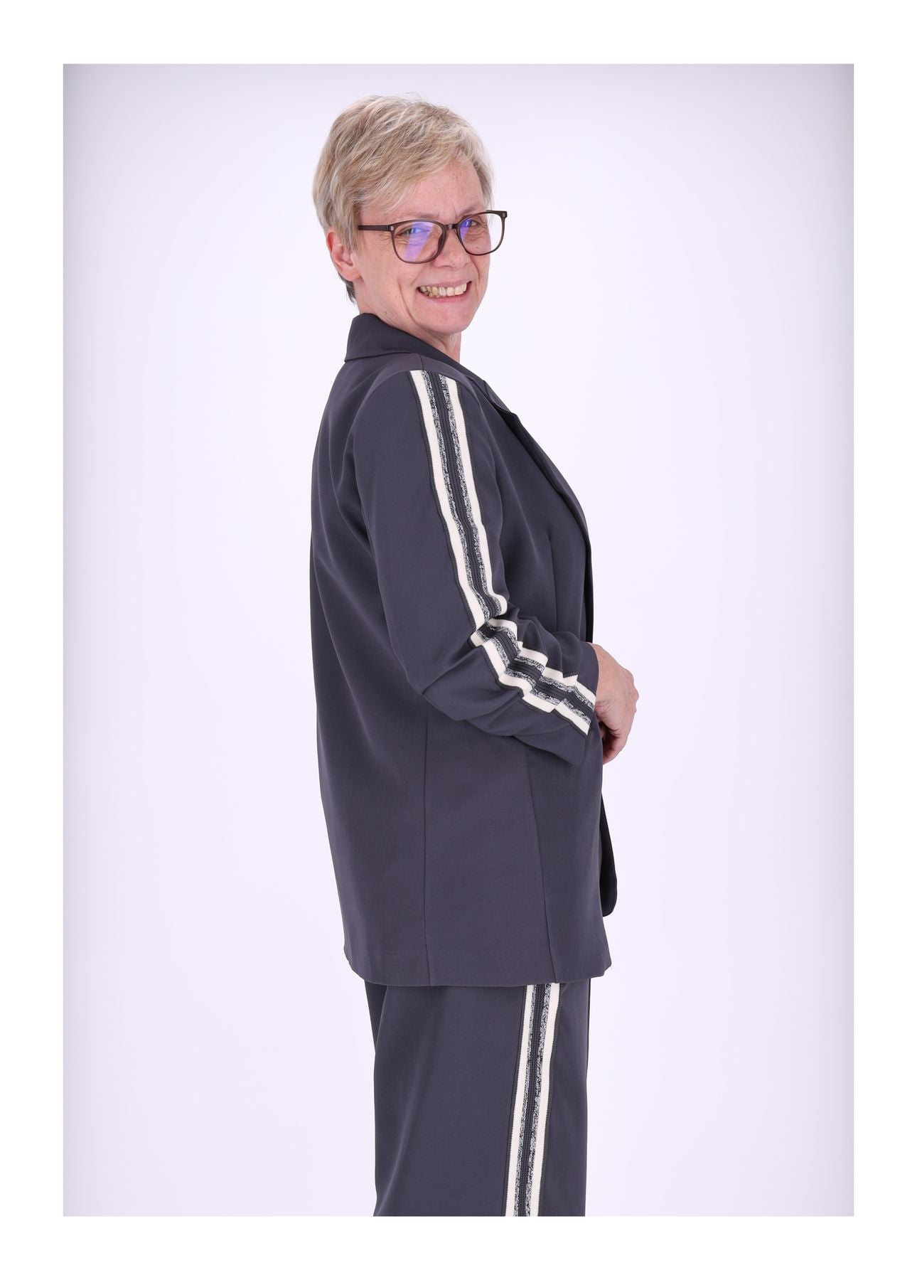 Blazer Damen geraffter Arm
