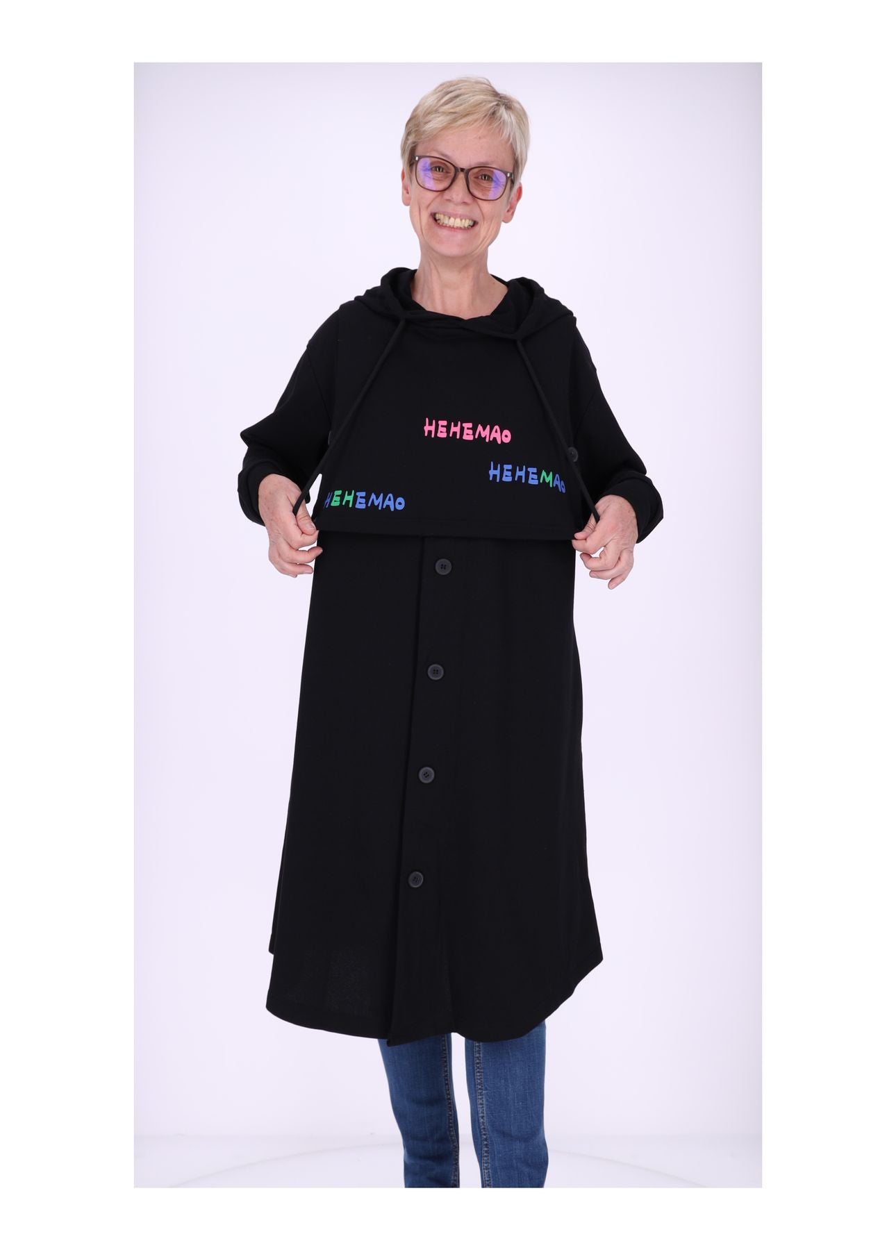 Sweatkleid Kapuze