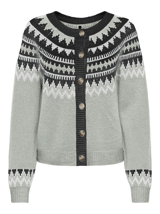 Damen ONLHELENA LS JQ O-NECK CARDIGAN CC