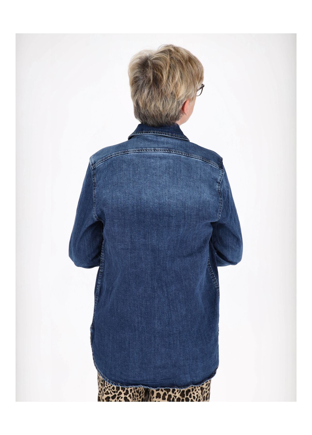 Jeansbluse Jackenqualität