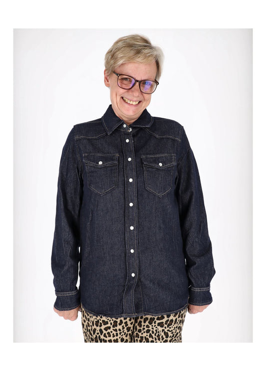 Jeansbluse Jackenqualität