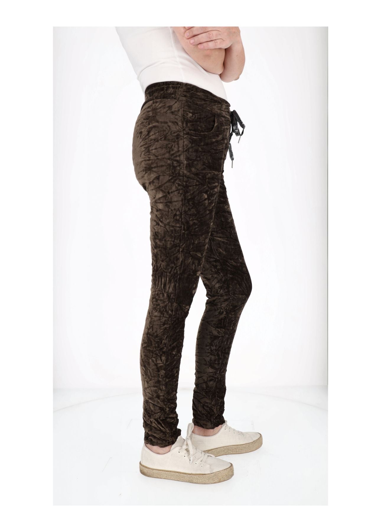 Schlupfhose Damen Samt