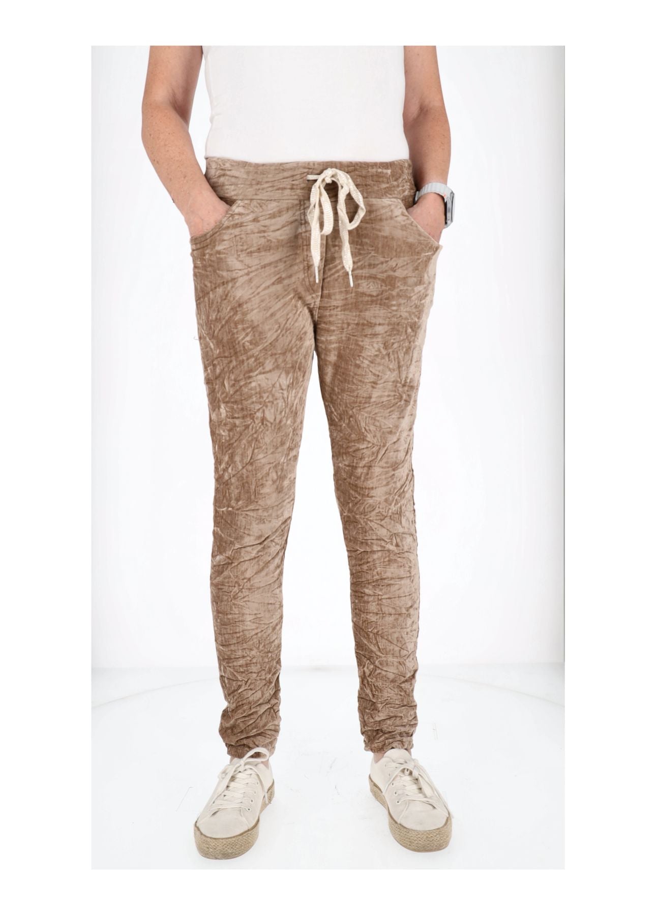 Schlupfhose Damen Samt