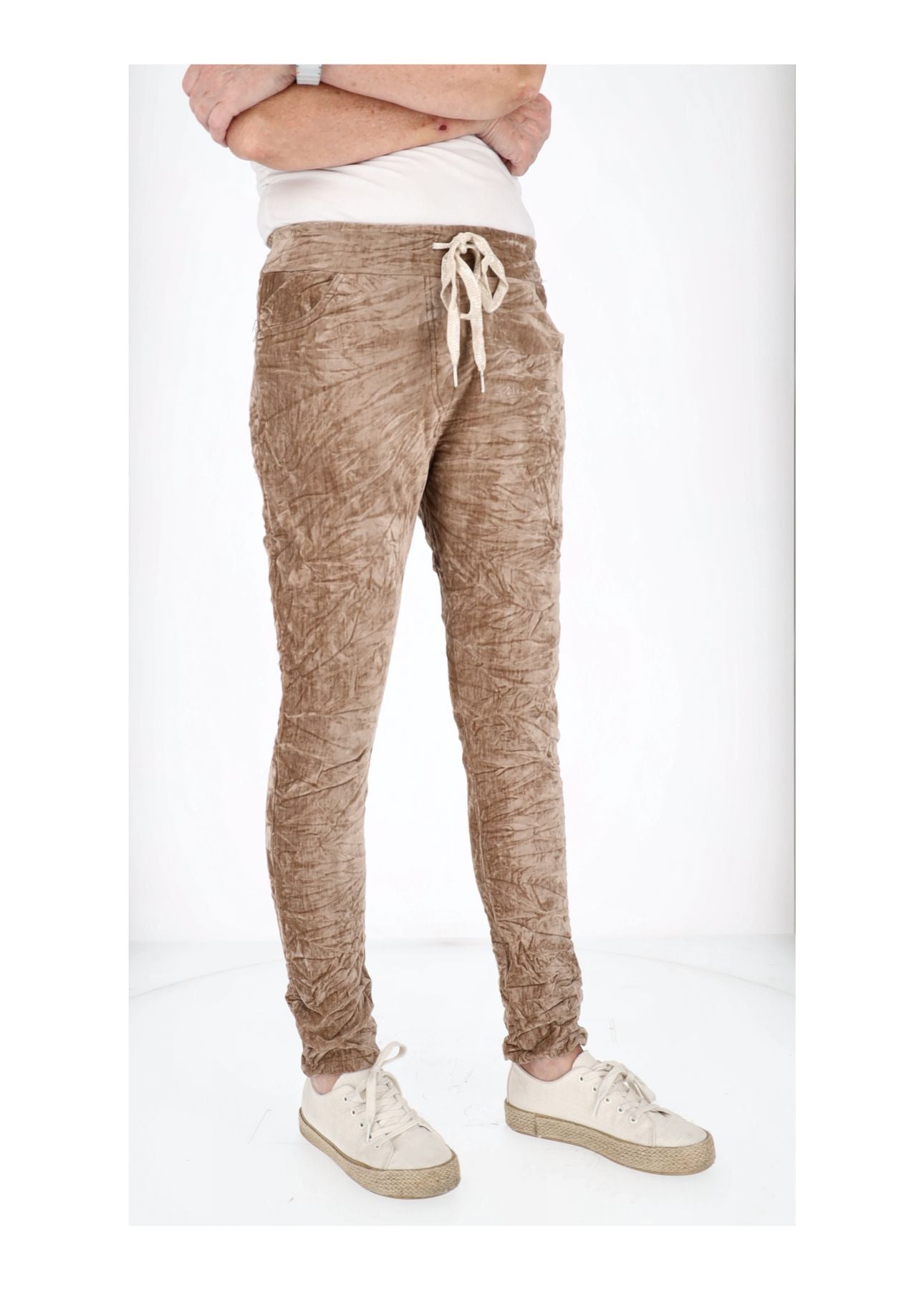 Schlupfhose Damen Samt