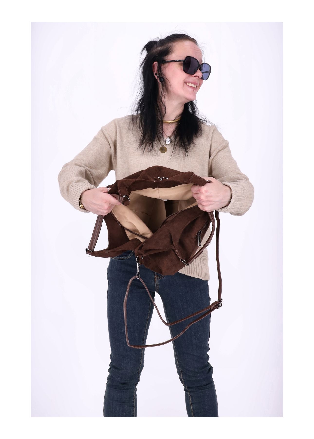 Handtasche Velour