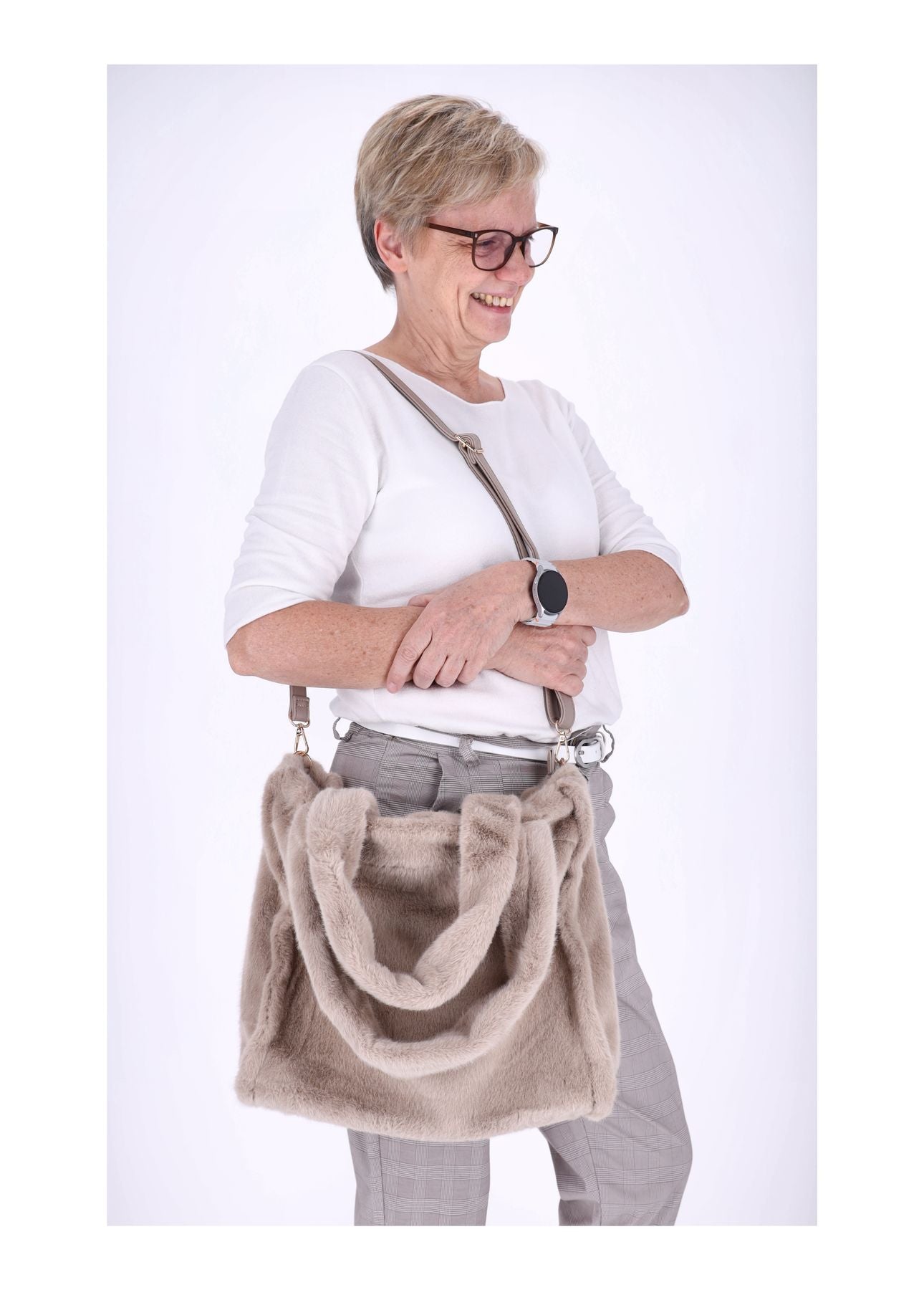 Flauschige Tasche