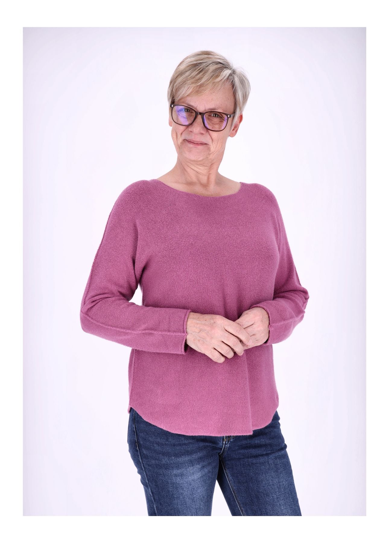 Damen Strickpullover Rundhals