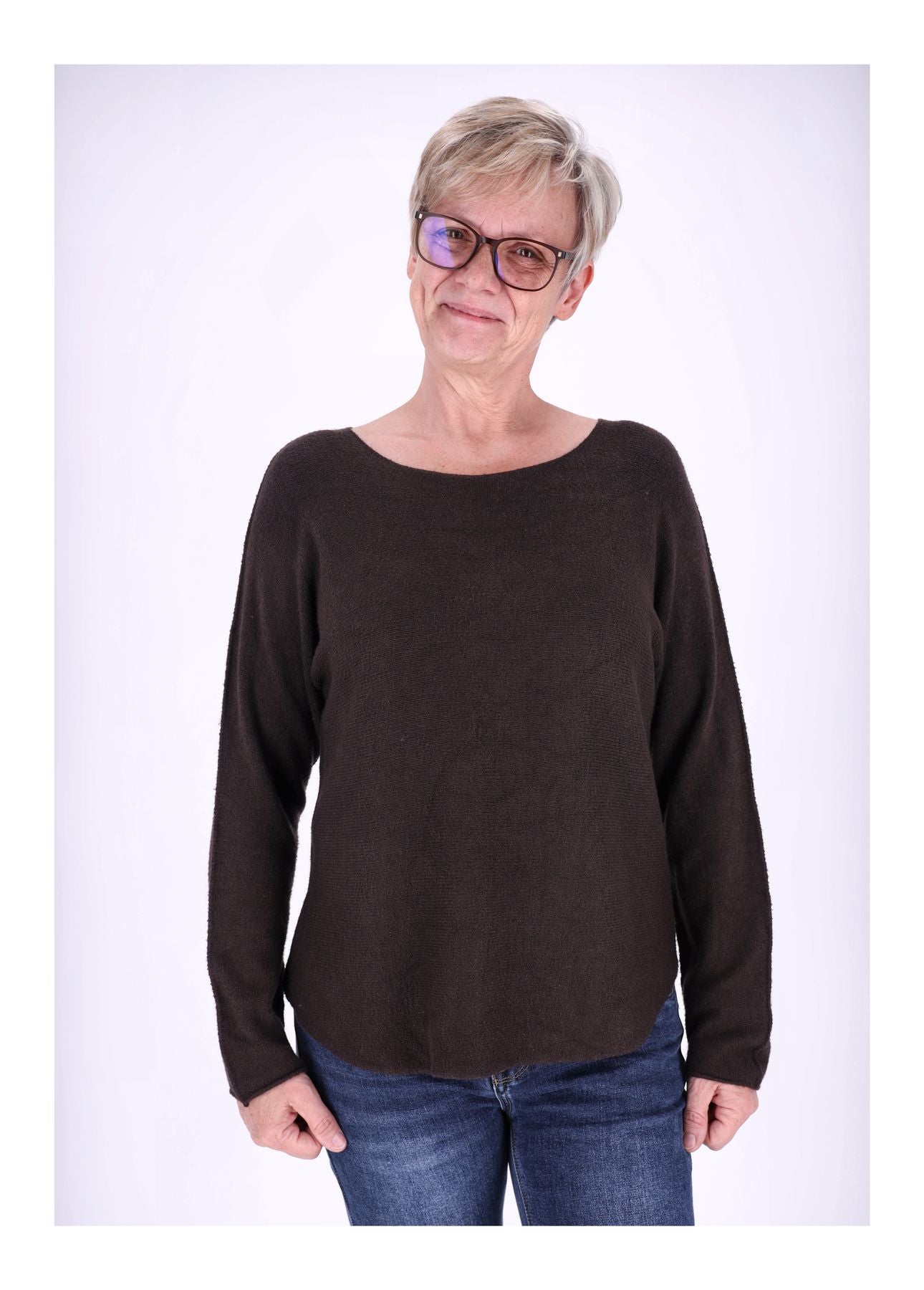Damen Strickpullover Rundhals