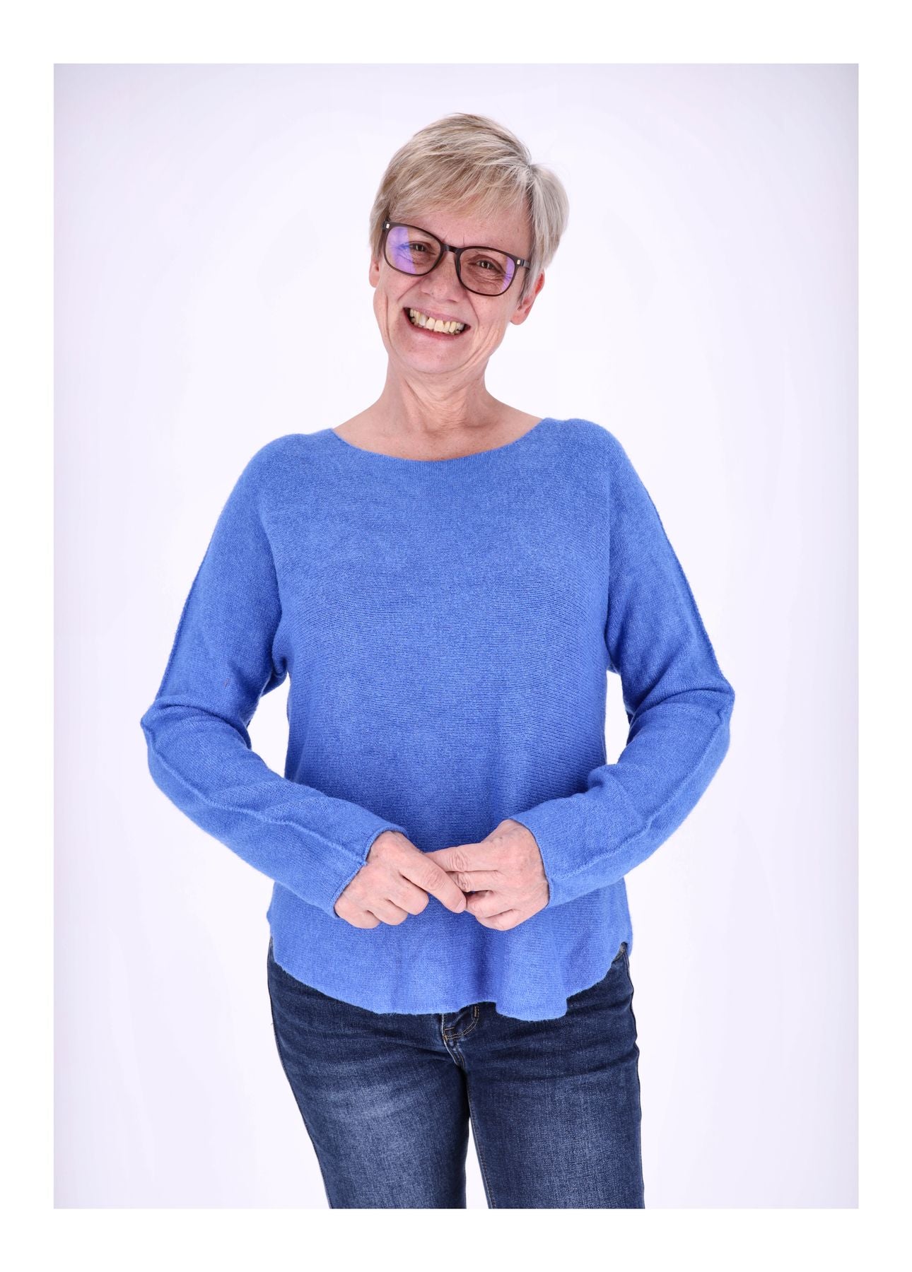 Damen Strickpullover Rundhals