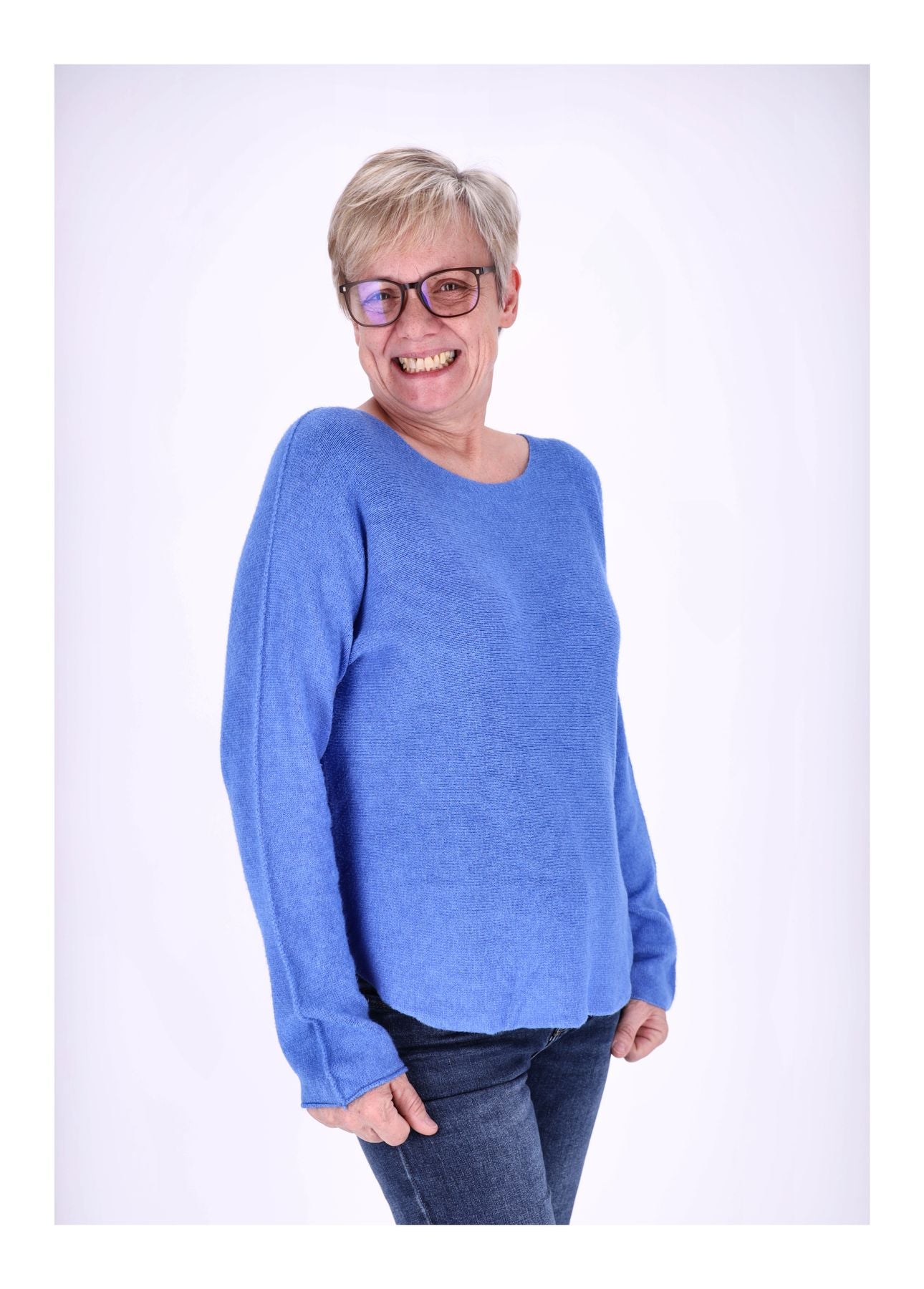 Damen Strickpullover Rundhals