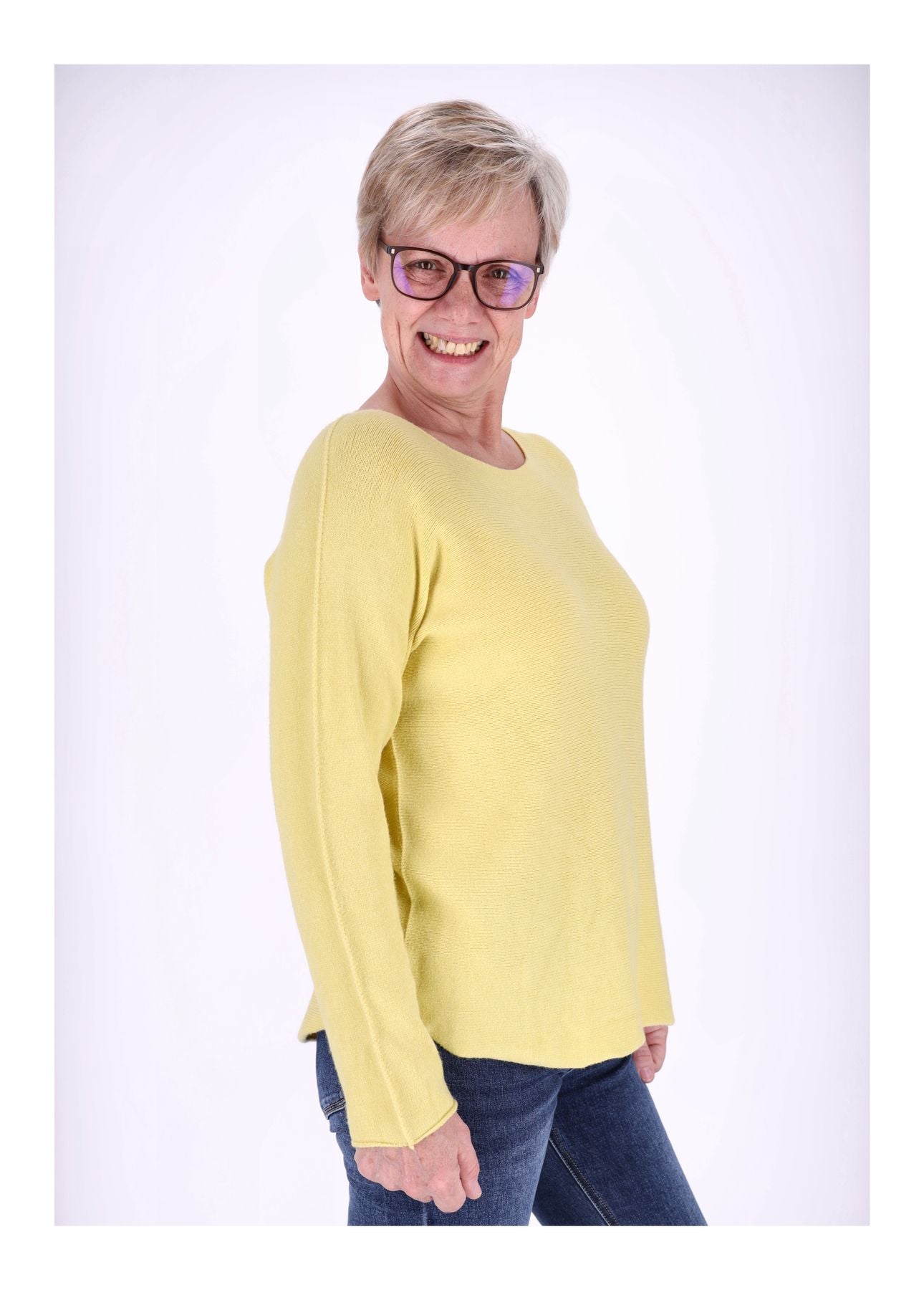 Damen Strickpullover Rundhals