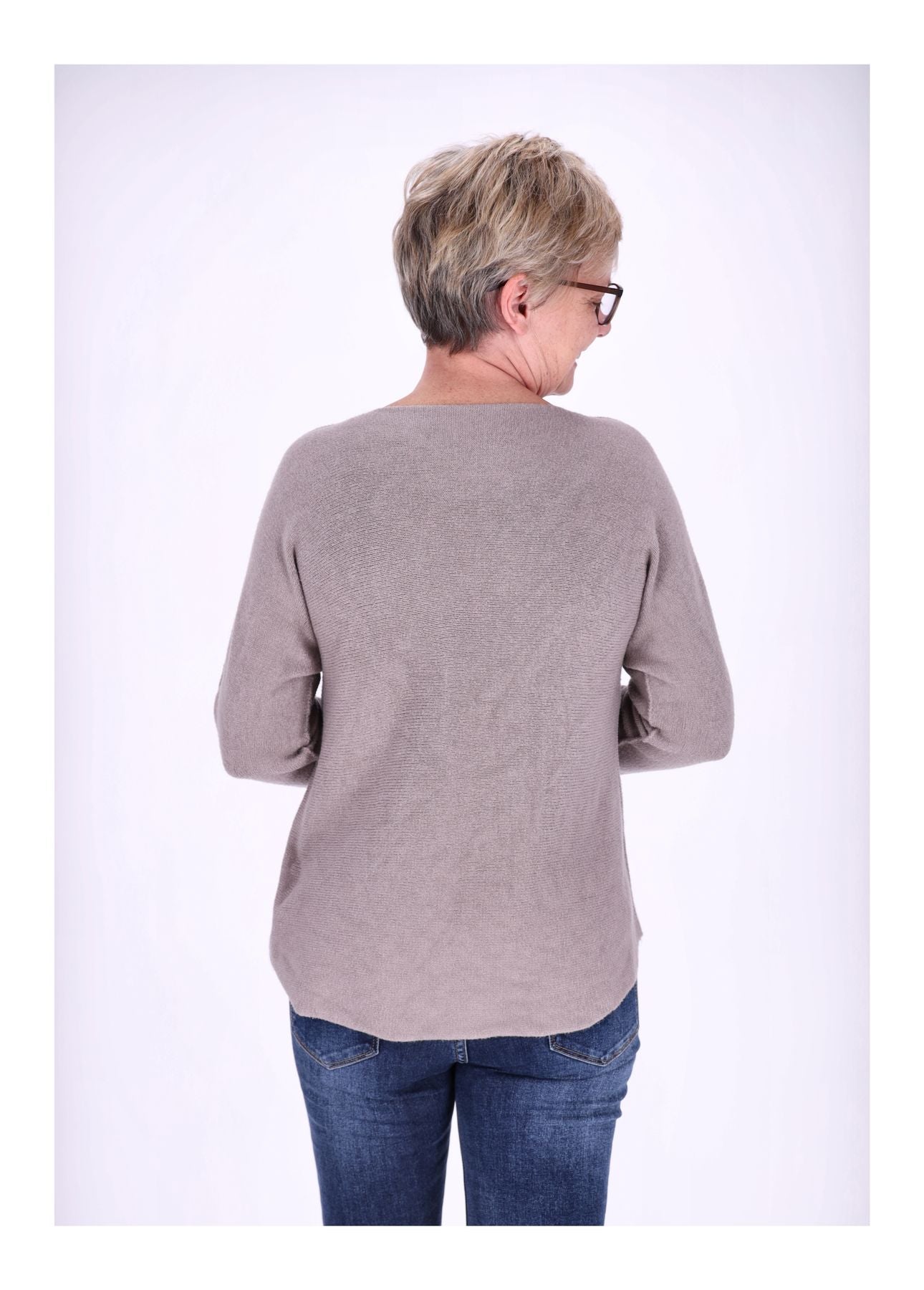 Damen Strickpullover Rundhals