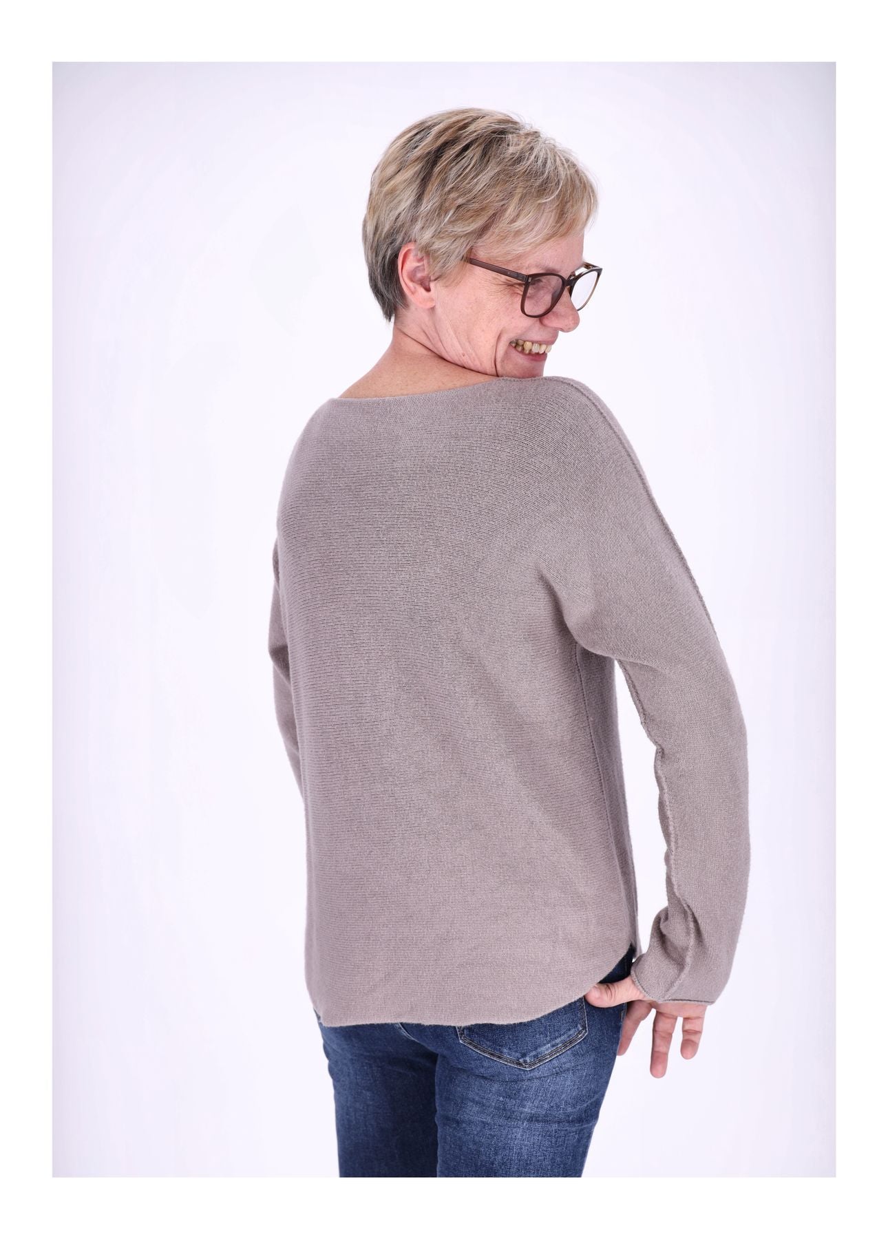 Damen Strickpullover V-Ausschnitt