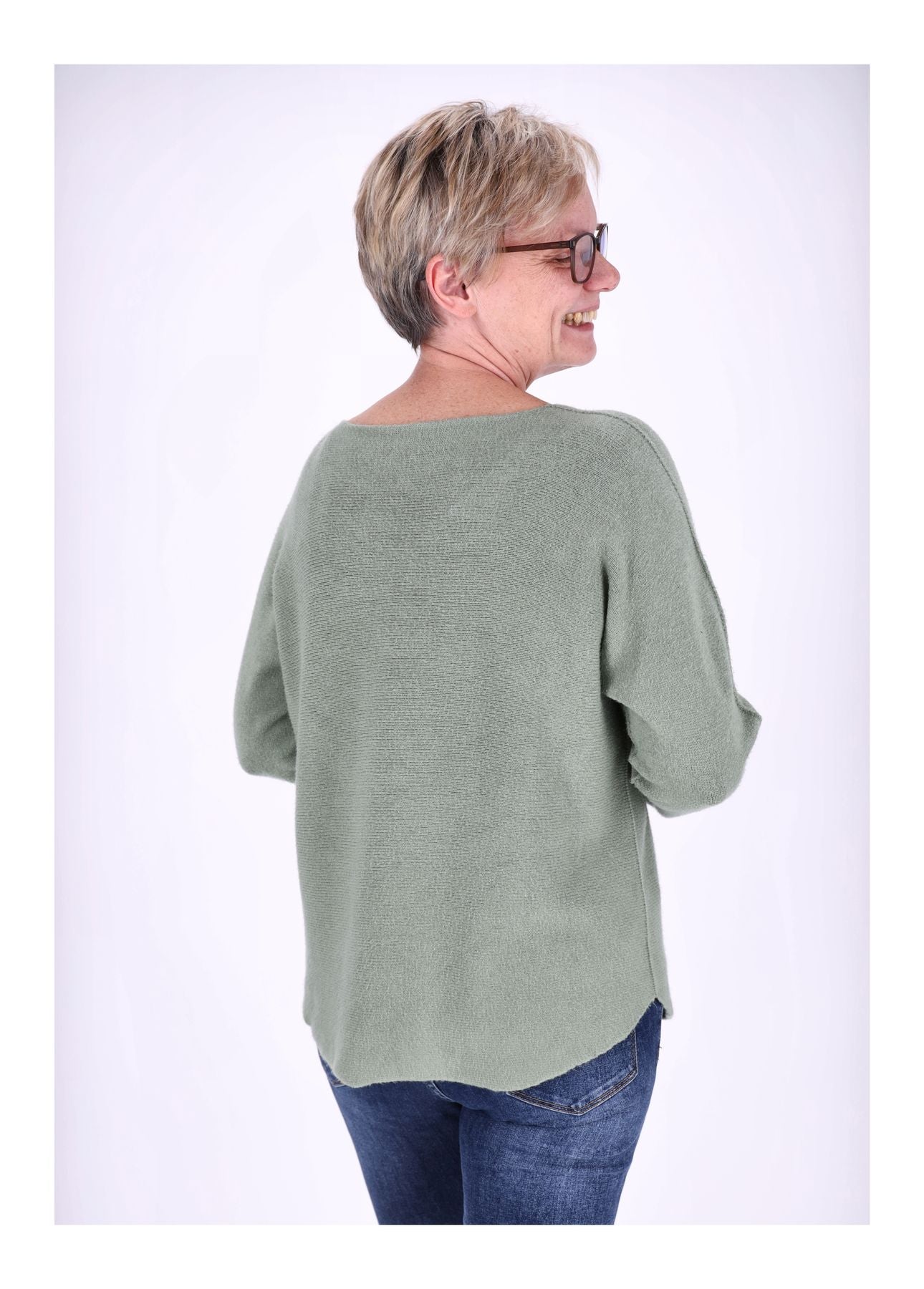Damen Strickpullover V-Ausschnitt