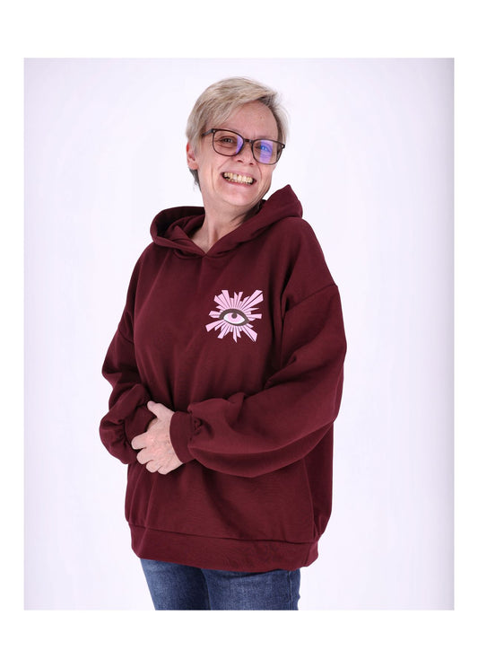 Hoodie Damen Rückenprint