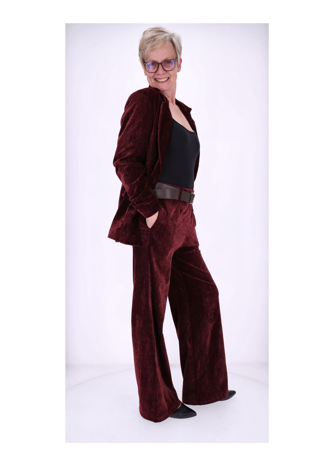 Hose Damen Samtqualität