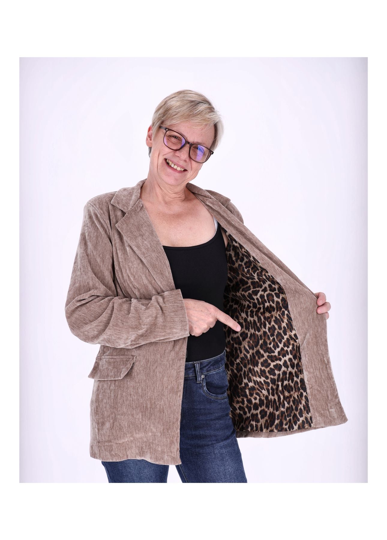 Blazer Samtqualität