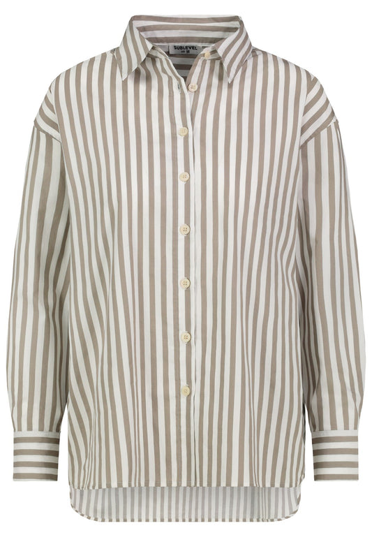 Damen DOB Hemdbluse, überschnittene Schul