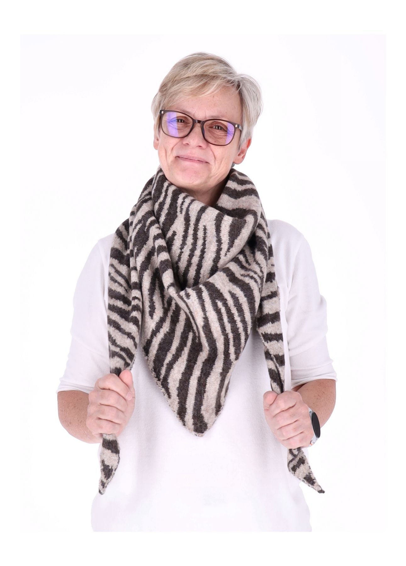 Dreieckstuch AOP Zebra