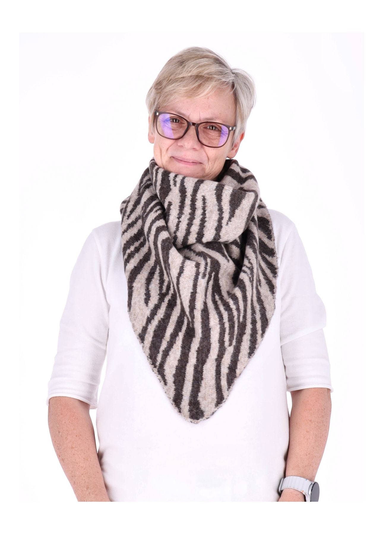 Dreieckstuch AOP Zebra