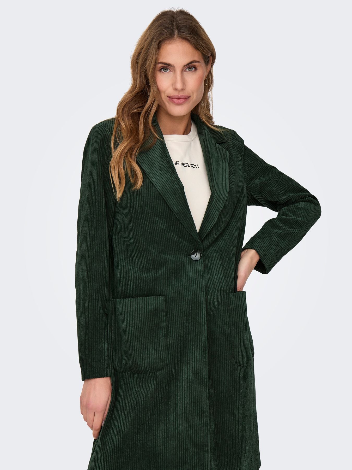 Damen ONLASTRID CORDOROY COAT CS OTW
