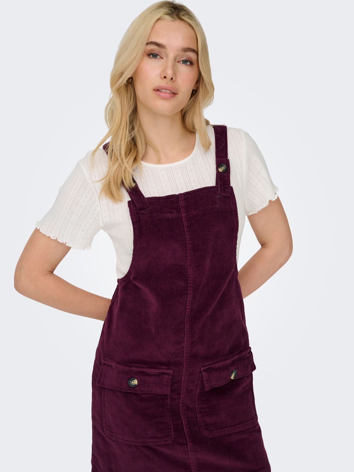Damen ONLGLOBAL CORD SPENCER DRESS CC PNT