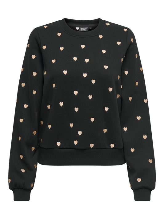 Damen ONLATIKA L/S O-NECK GLITTER EMB. BO